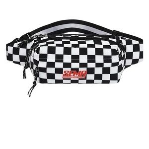 SEMA SHOW Black & White Checkered Fanny Pack